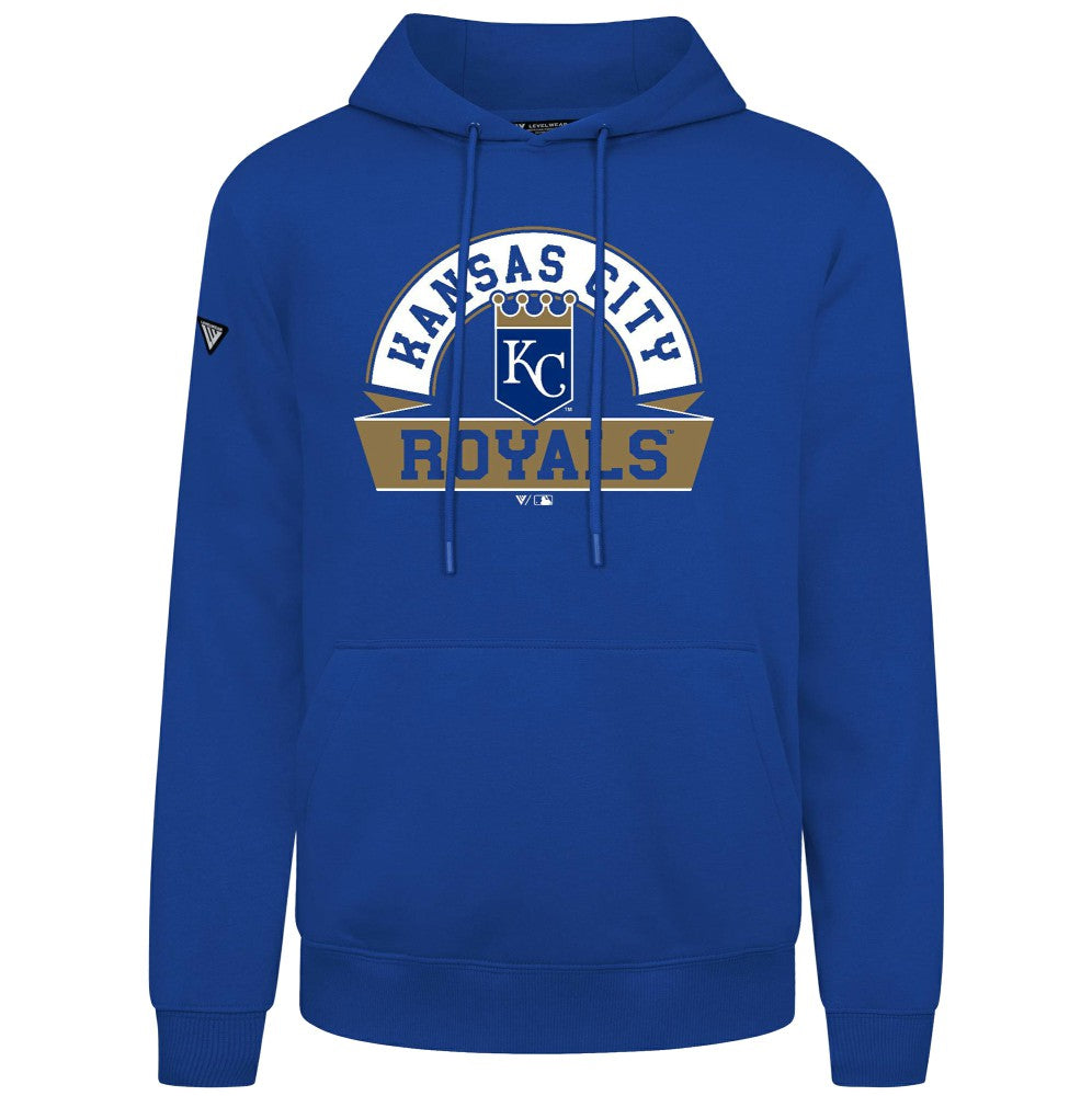 Kansas City Royals Levelwear Podium Banner Arch Hoodie Royal