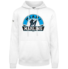 Miami Marlins Levelwear Podium Banner Arch Hoodie White