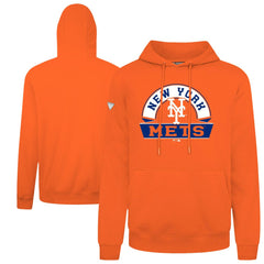 New York Mets Levelwear Podium Banner Arch Hoodie Orange