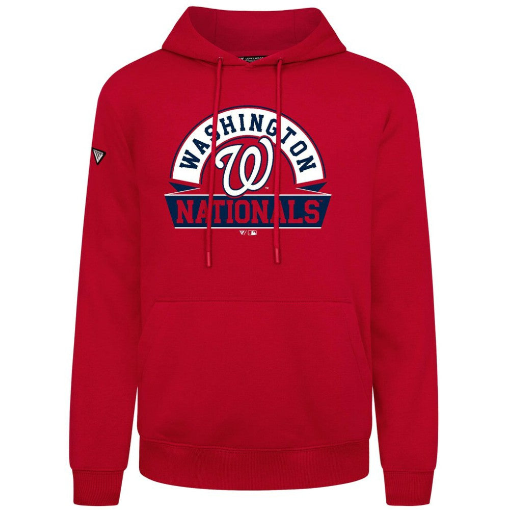 Washington Nationals Levelwear Podium Banner Arch Hoodie Red