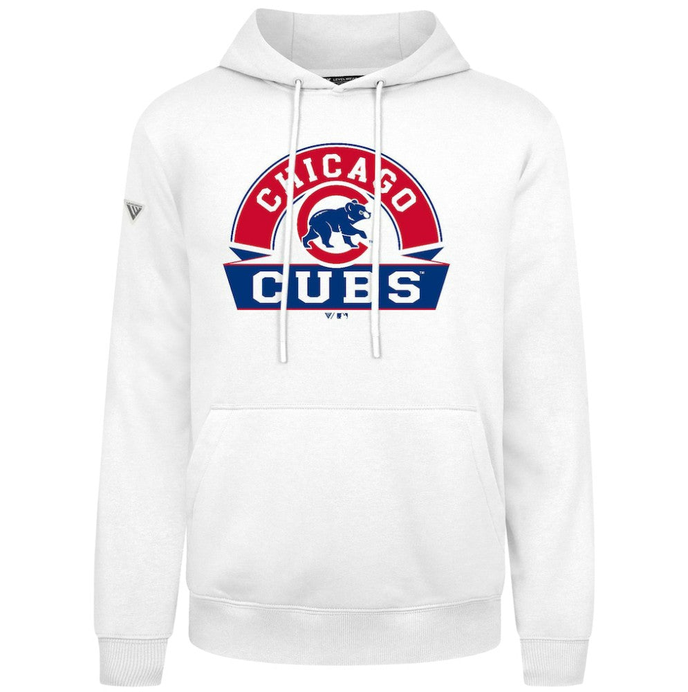 Chicago Cubs Levelwear Podium Banner Arch Hoodie White