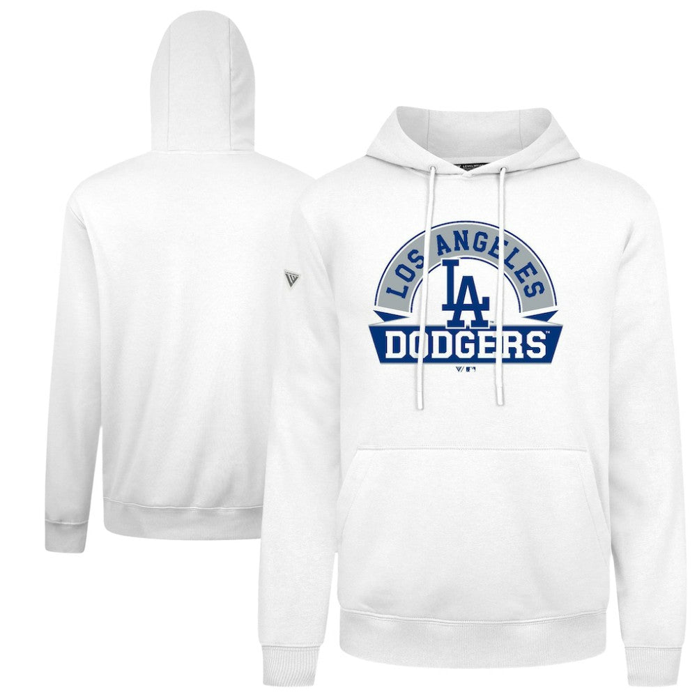 Los Angeles Dodgers Levelwear Podium Banner Arch Hoodie White