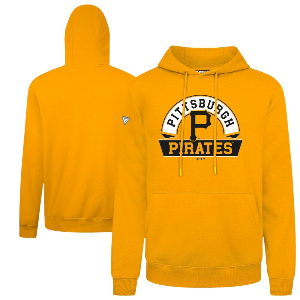 Pittsburgh Pirates Levelwear Podium Banner Arch Hoodie Gold