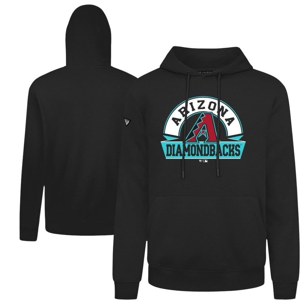 Arizona Diamondbacks Levelwear Podium Banner Arch Hoodie Black