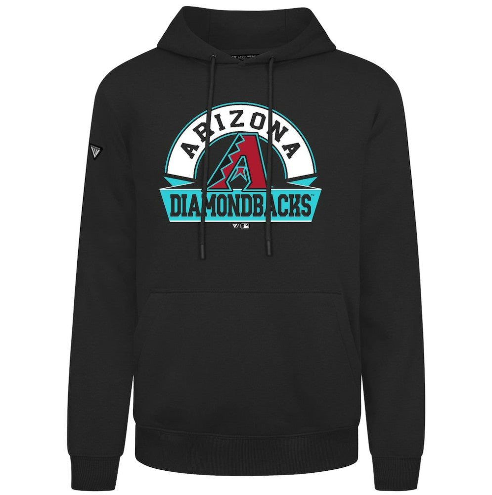 Arizona Diamondbacks Levelwear Podium Banner Arch Hoodie Black