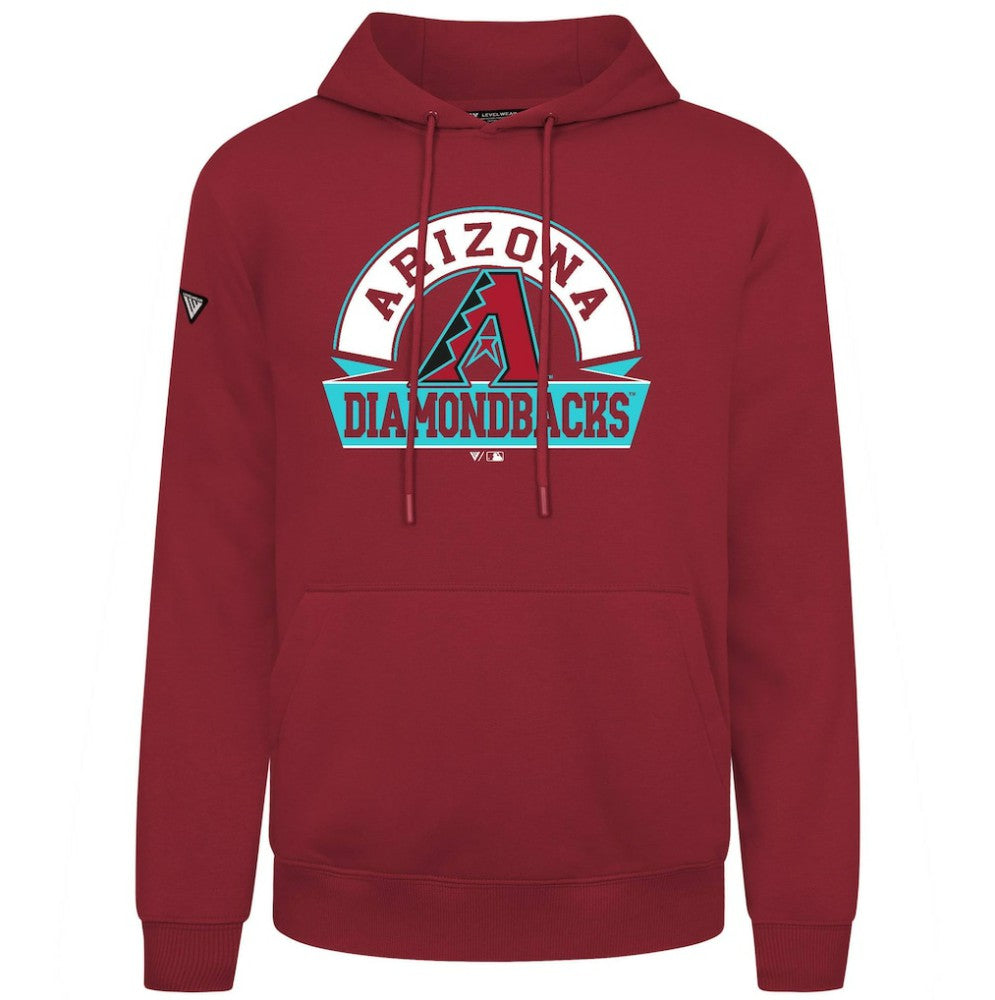Arizona Diamondbacks Levelwear Podium Banner Arch Hoodie Red