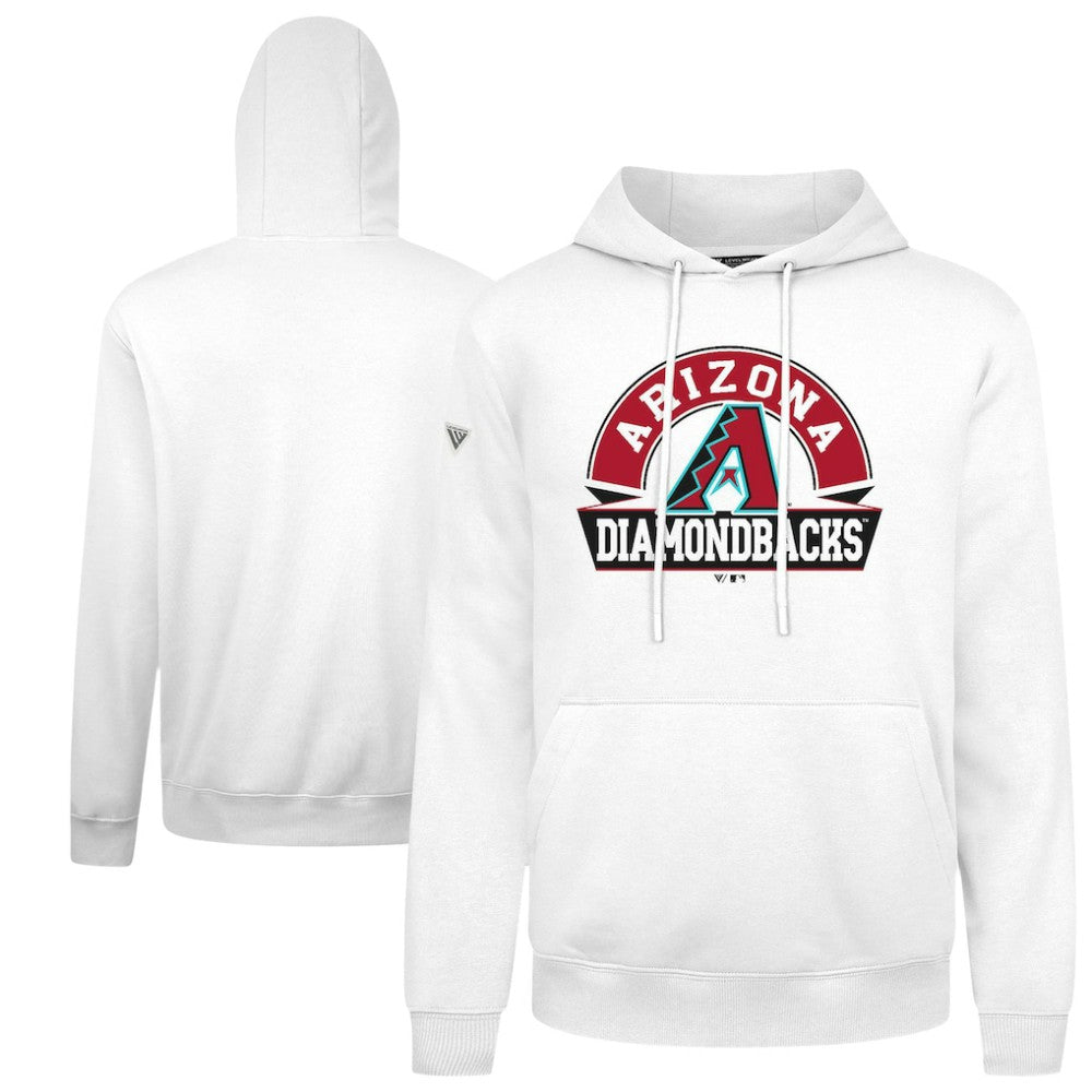 Arizona Diamondbacks Levelwear Podium Banner Arch Hoodie White
