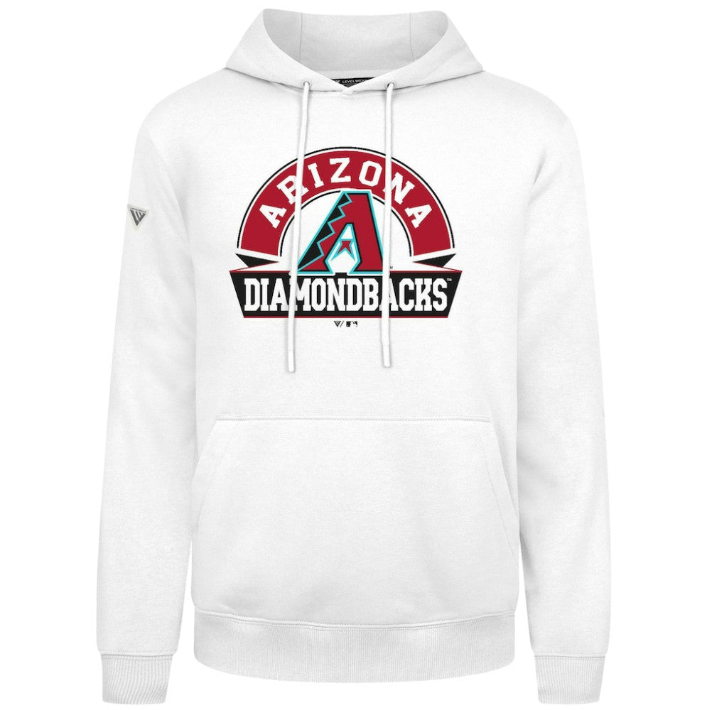 Arizona Diamondbacks Levelwear Podium Banner Arch Hoodie White