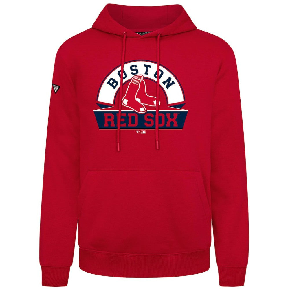 Boston Red Sox Levelwear Podium Banner Arch Hoodie Red