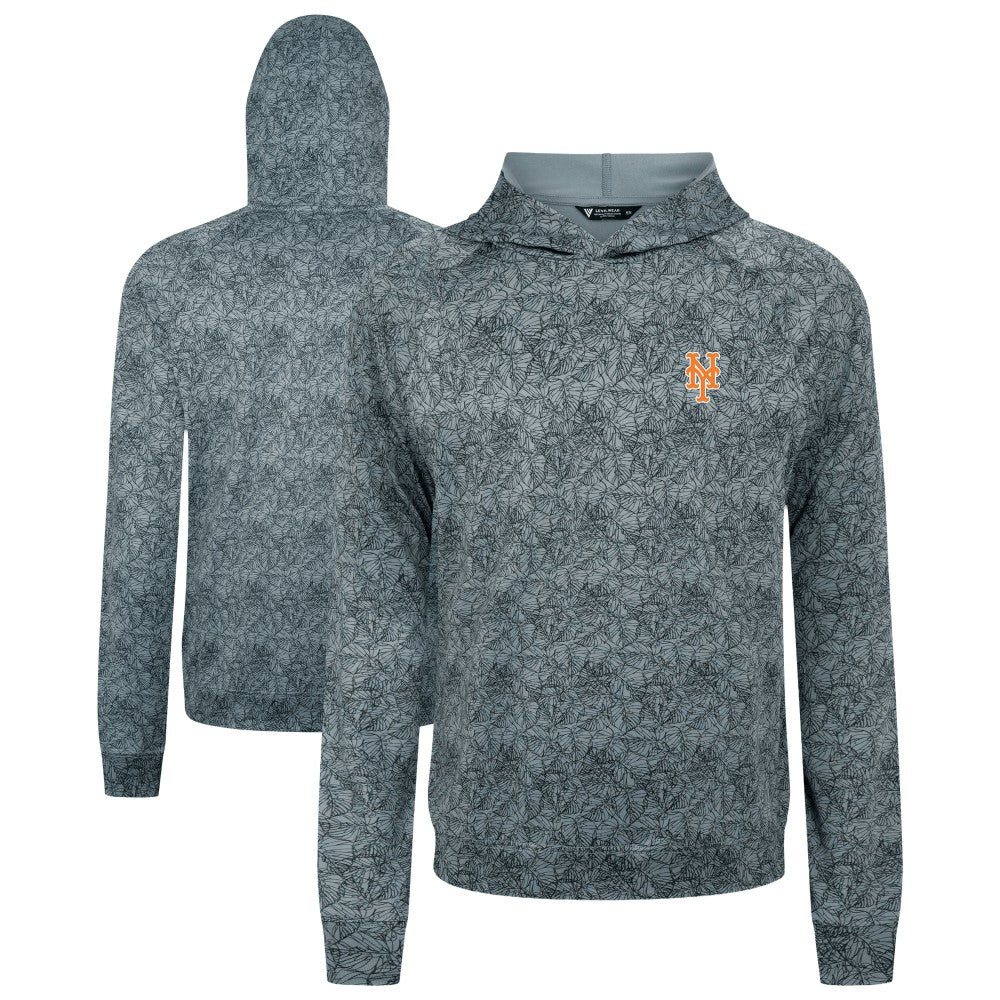 New York Mets Levelwear Albatross Raglan Hoodie Gray