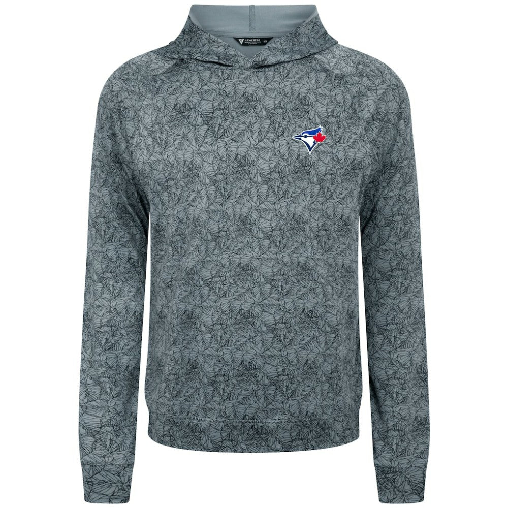 Toronto Blue Jays Levelwear Albatross Raglan Hoodie Gray