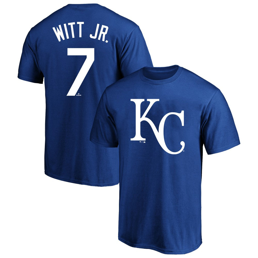 Bobby Witt Jr. Kansas City Royals Big & Tall Player Name & Number T-Shirt Royal