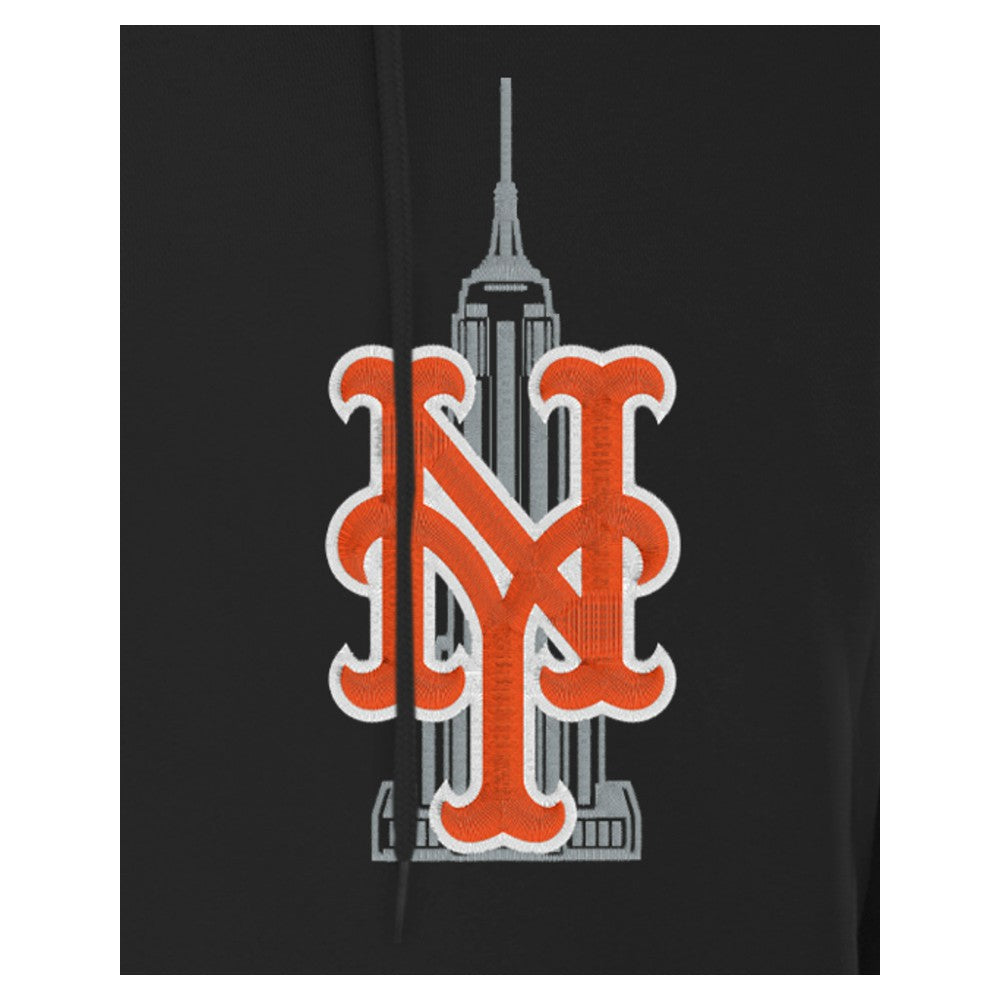 New York Mets Empire State Building Fleece Hoodie Black