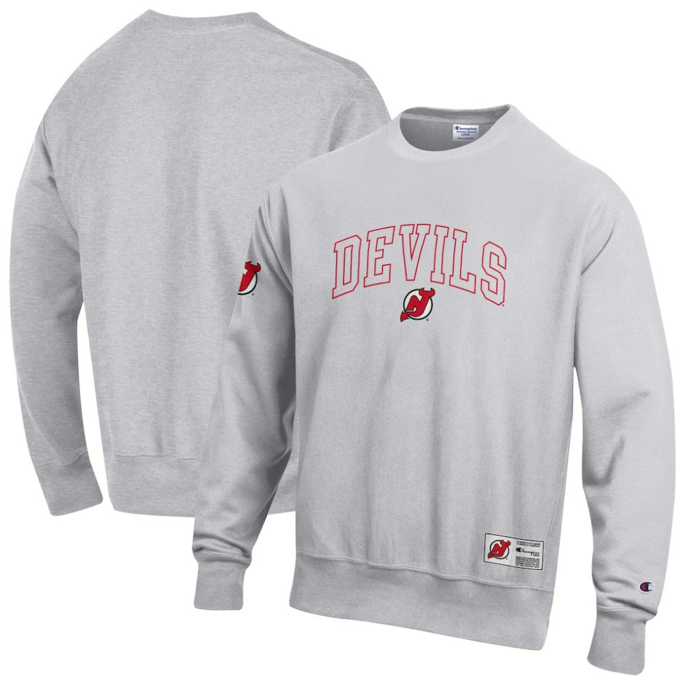 New Jersey Devils Champion Reverse Weave Fleece Sweatshirt - Gray Sweatshirts