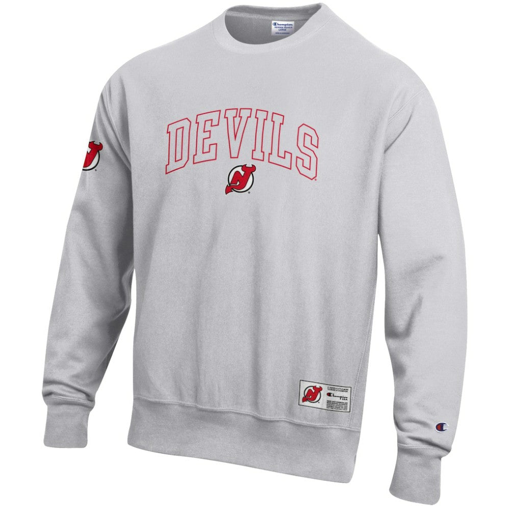 New Jersey Devils Champion Reverse Weave Fleece Sweatshirt - Gray Sweatshirts