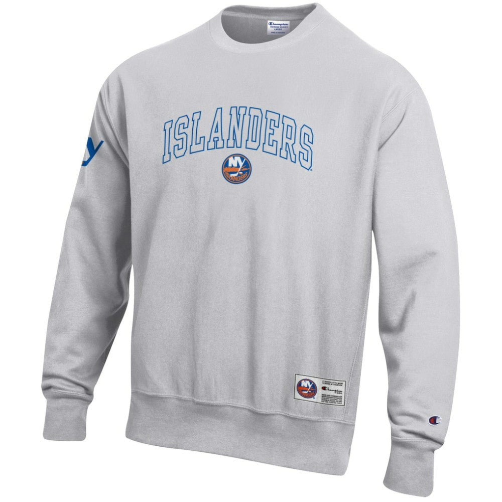 New York Islanders Champion Reverse Weave Fleece Sweatshirt - Gray Sweatshirts
