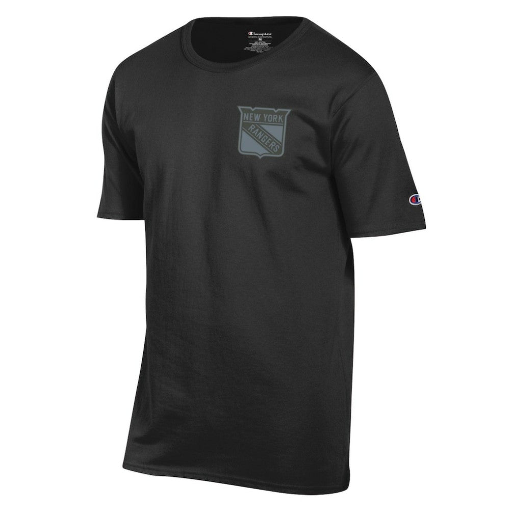New York Rangers Champion Tonal T-Shirt - Black T-shirts