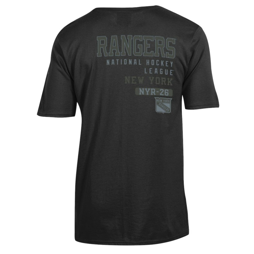 New York Rangers Champion Tonal T-Shirt - Black T-shirts