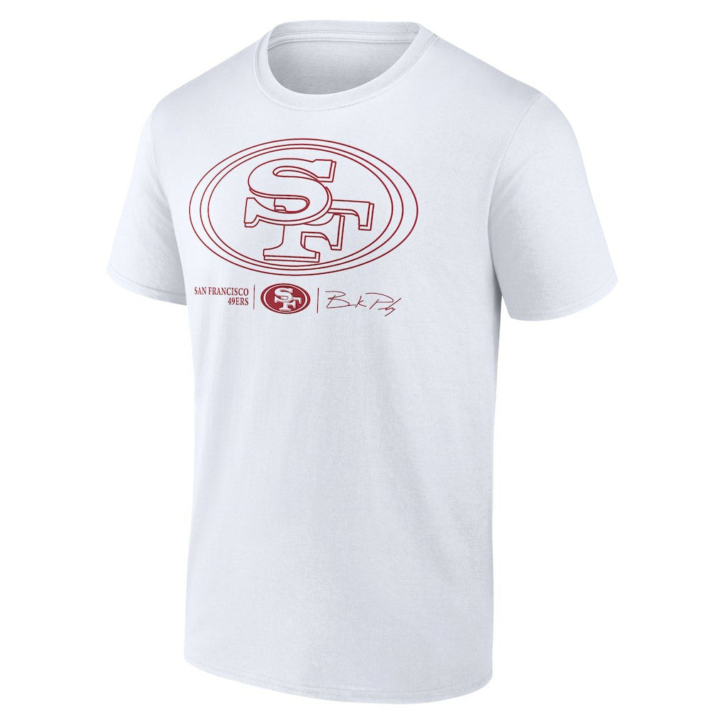Brock Purdy San Francisco 49ers Outline Player T-Shirt - White online