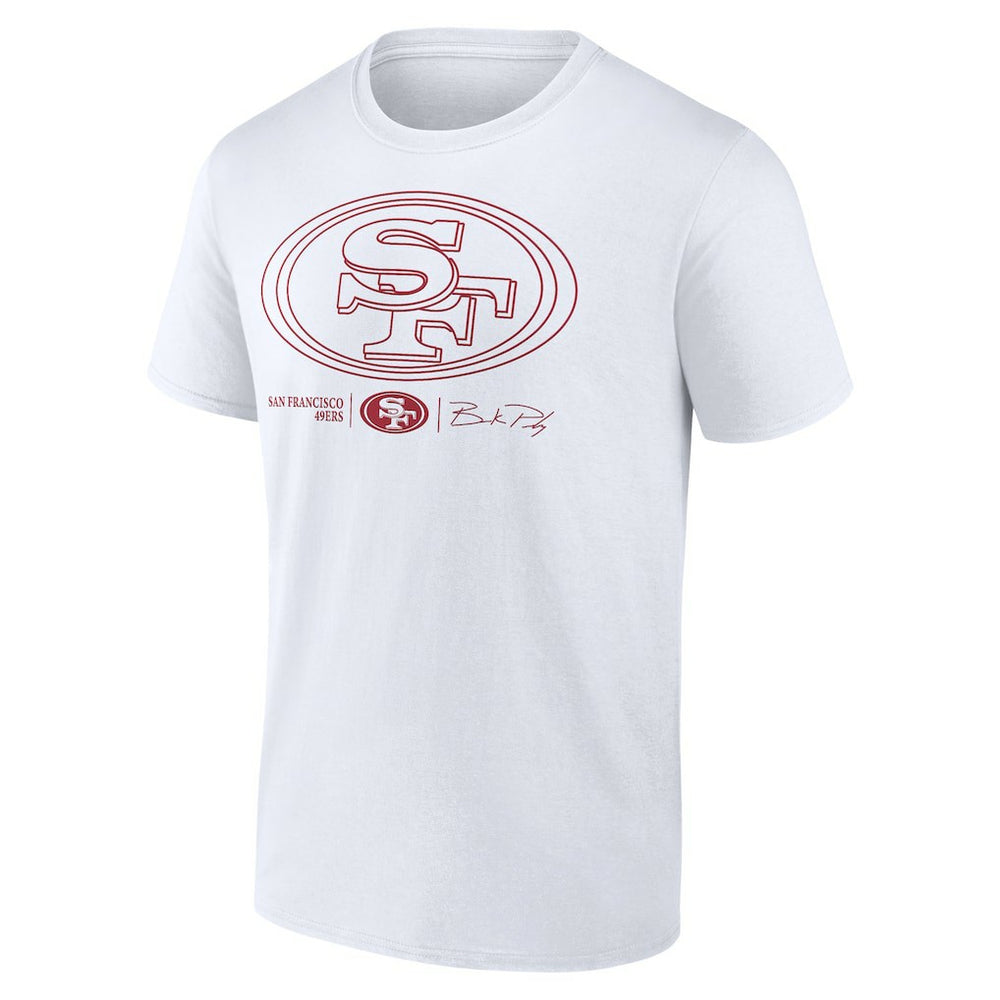 Brock Purdy San Francisco 49ers Outline Player T-Shirt - White online