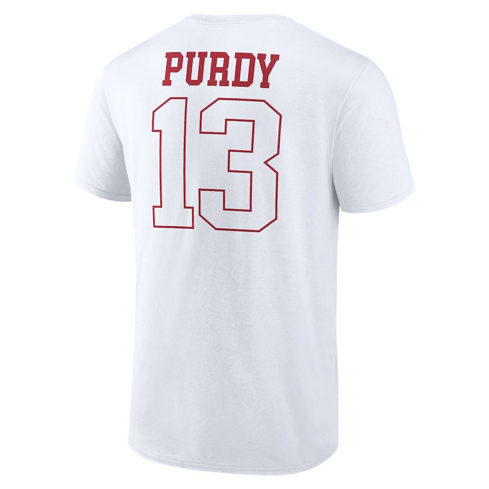 Brock Purdy San Francisco 49ers Outline Player T-Shirt - White online