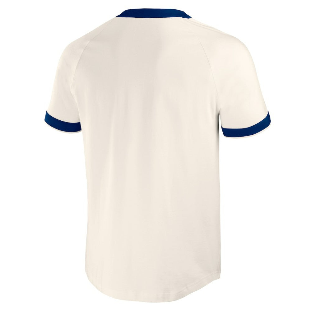 New York Rangers Darius Rucker Collection by Fanatics Fanatics Fest Henley Raglan T-Shirt - Cream T-shirts