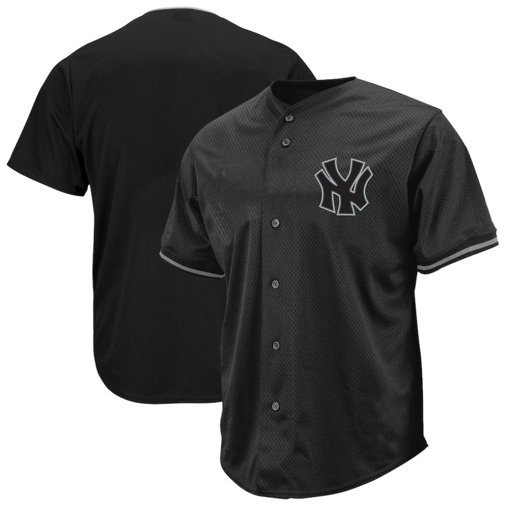 New York Yankees Profile Big & Tall Pop Fashion Jersey Black