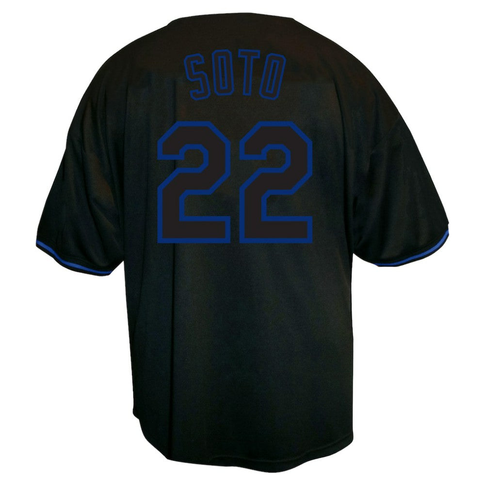 Juan Soto New York Mets Profile Big & Tall Pop Fashion Jersey Black