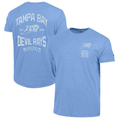 Tampa Bay Rays Champion Vintage 3-Hit Tri-Blend T-Shirt Light Blue