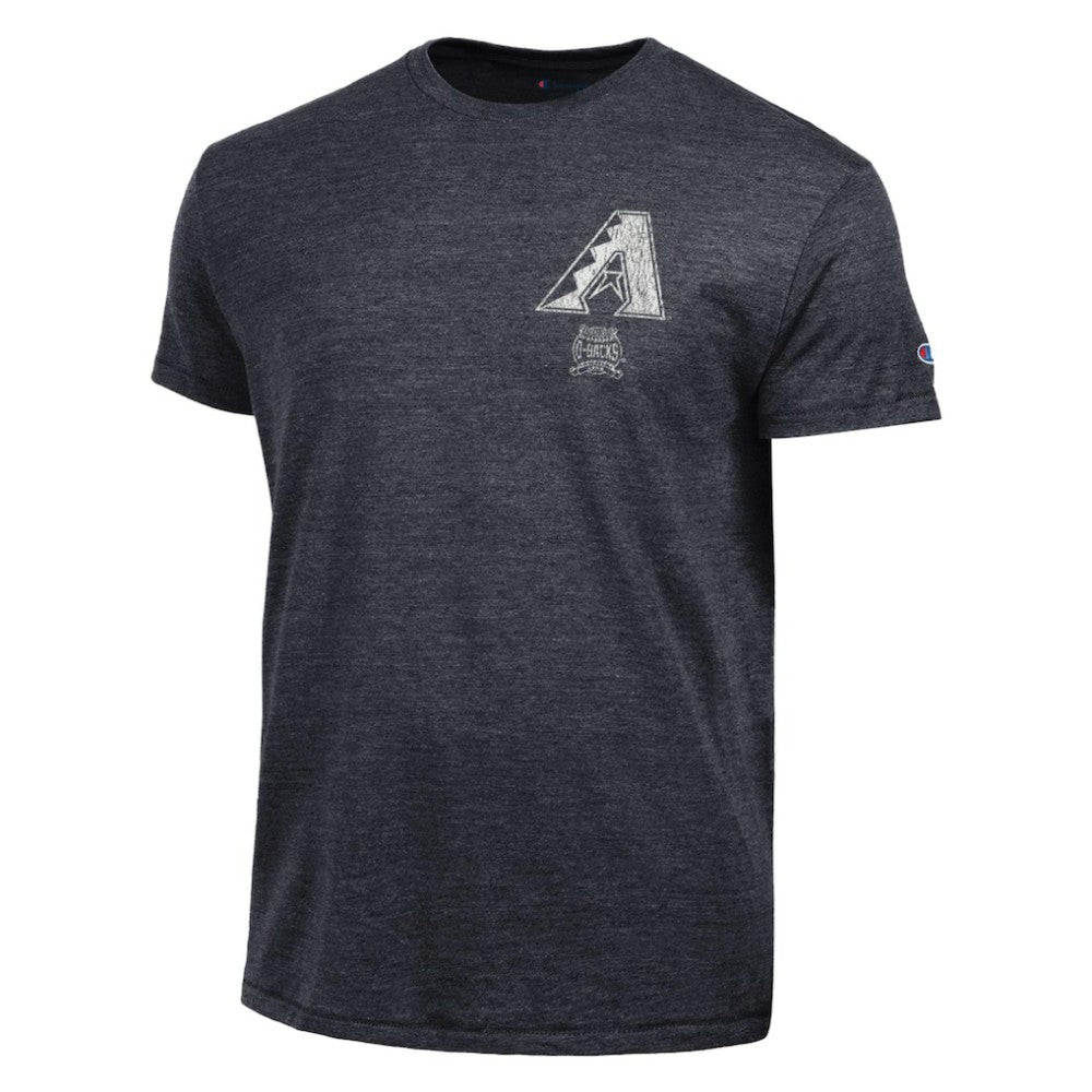 Arizona Diamondbacks Champion Vintage 3-Hit Tri-Blend T-Shirt Black