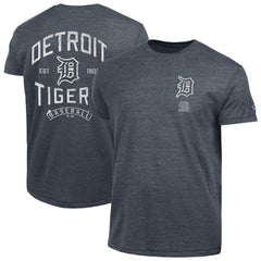 Detroit Tigers Champion Vintage 3-Hit Tri-Blend T-Shirt Navy