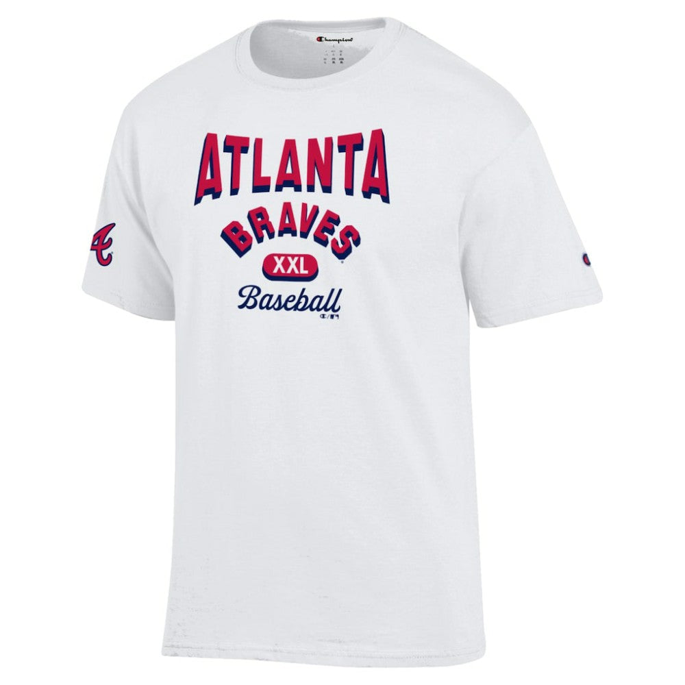 Atlanta Braves Champion 3-Hit Jersey T-Shirt White