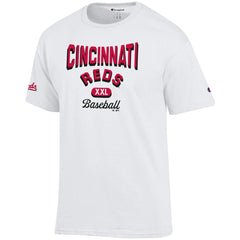 Cincinnati Reds Champion 3-Hit Jersey T-Shirt White