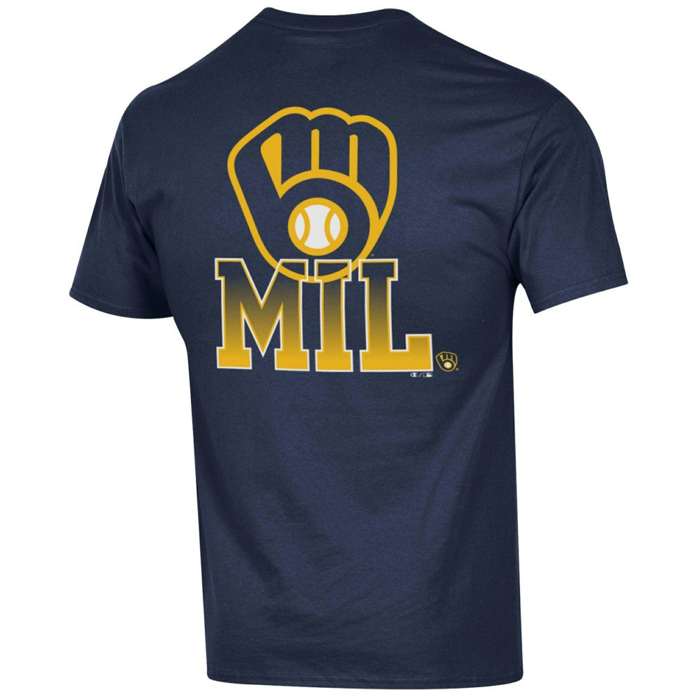 Milwaukee Brewers Champion Jersey T-Shirt Navy