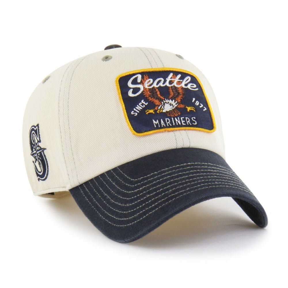 Seattle Mariners Keepsake Collection Clean Up Adjustable Hat Natural/Navy