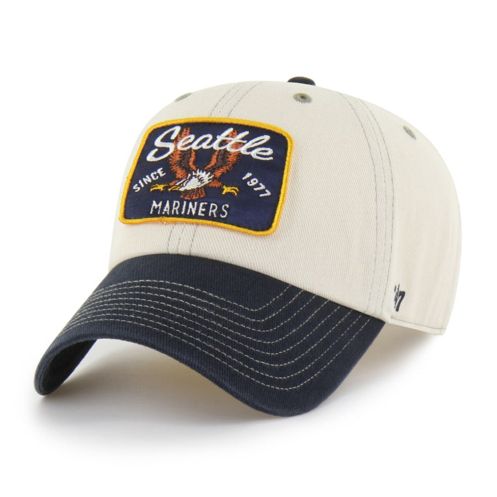Seattle Mariners Keepsake Collection Clean Up Adjustable Hat Natural/Navy