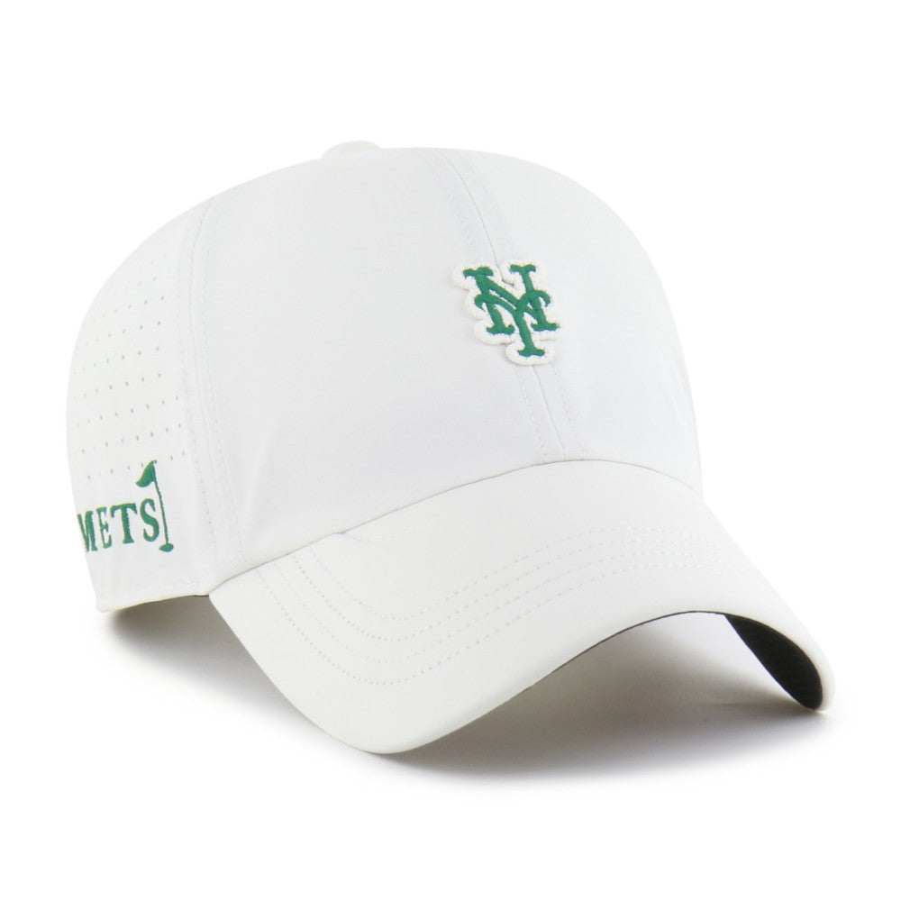 New York Mets Elevated Greens Clean Up Adjustable Hat White