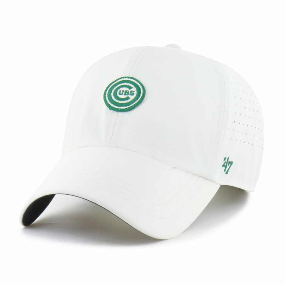 Chicago Cubs Elevated Greens Clean Up Adjustable Hat White