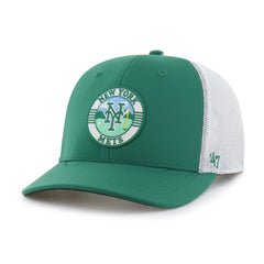 New York Mets Elevated Greens Adjustable Trucker Hat Kelly Green/White
