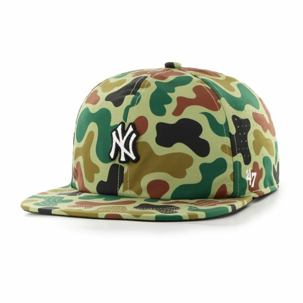 New York Yankees Elevated Greens Captain Adjustable Hat Camo