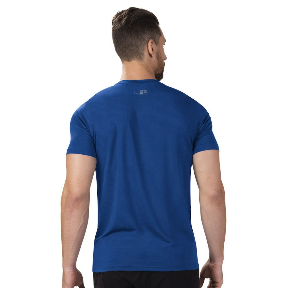 New York Rangers MSX by Michael Strahan Performance Team Graphic T-Shirt - Blue T-shirts
