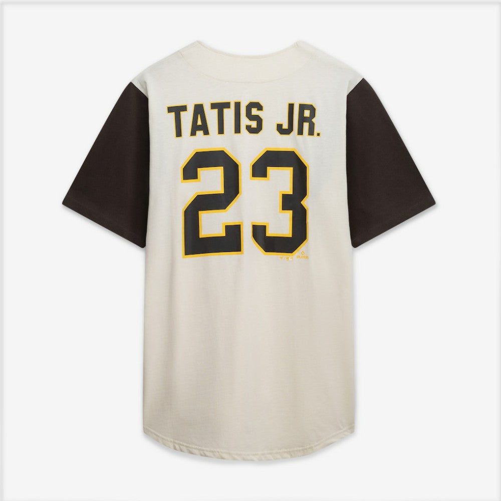 San Diego Padres Profile Big & Tall Two-Color Fashion Jersey Cream/Brown