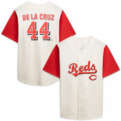 Cincinnati Reds Profile Big & Tall Two-Color Fashion Jersey Cream/Red