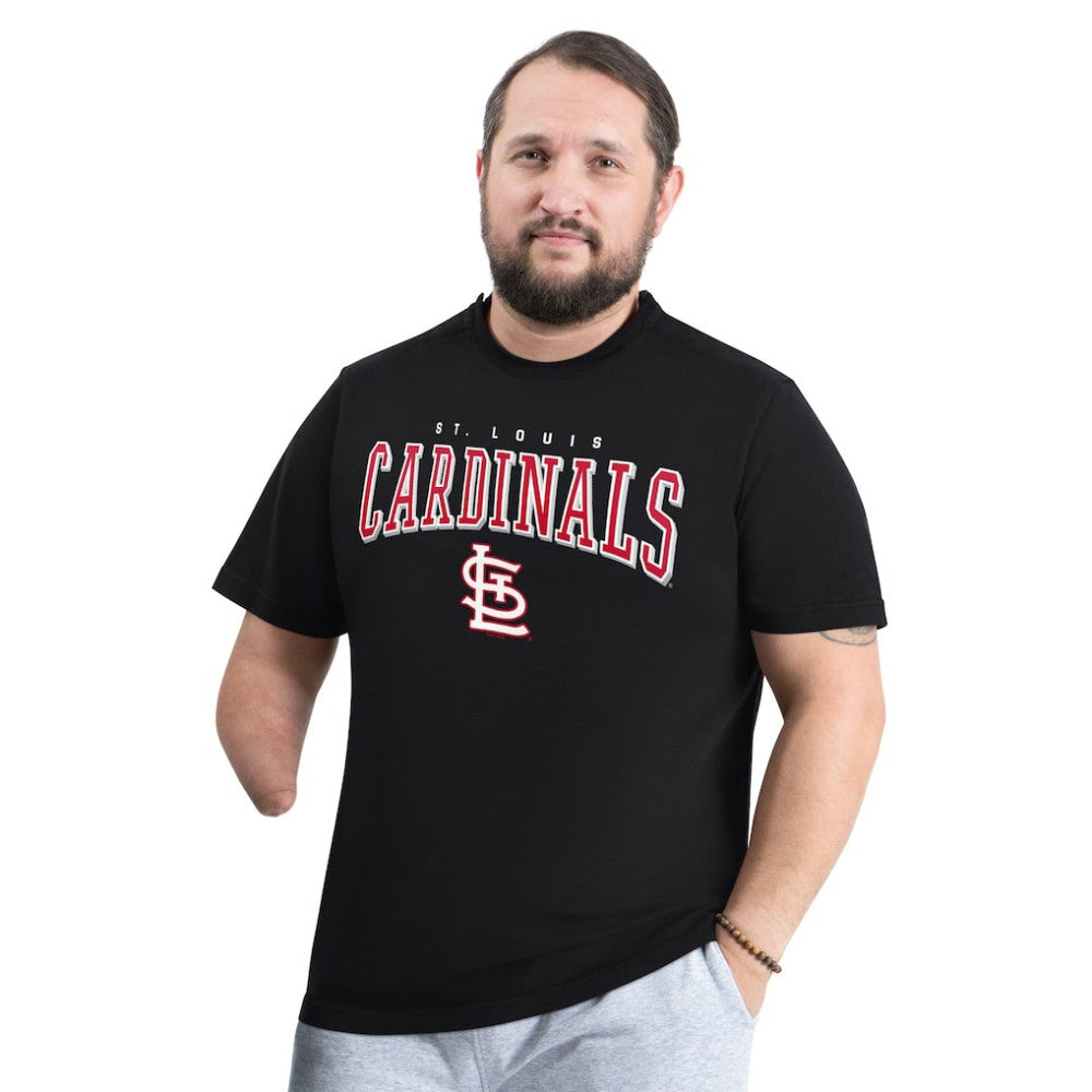 St. Louis Cardinals G-III Sports by Carl Banks Adaptive Classic Team Spirit T-Shirt Black