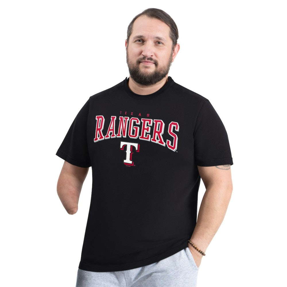 Texas Rangers G-III Sports by Carl Banks Adaptive Classic Team Spirit T-Shirt Black