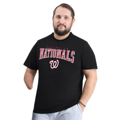 Washington Nationals G-III Sports by Carl Banks Adaptive Classic Team Spirit T-Shirt Black