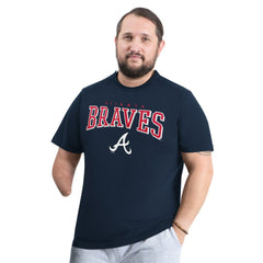 Atlanta Braves G-III Sports by Carl Banks Adaptive Classic Team Spirit T-Shirt Navy