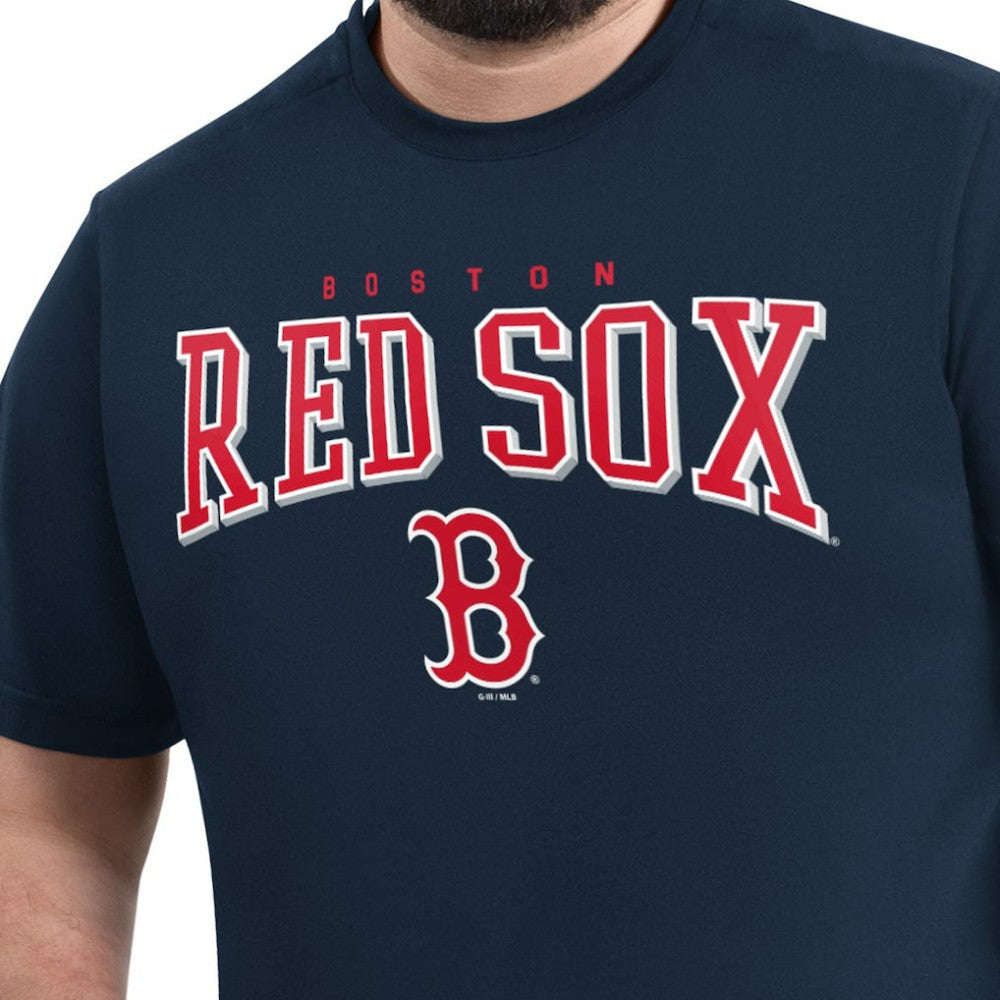 Boston Red Sox G-III Sports by Carl Banks Adaptive Classic Team Spirit T-Shirt Navy