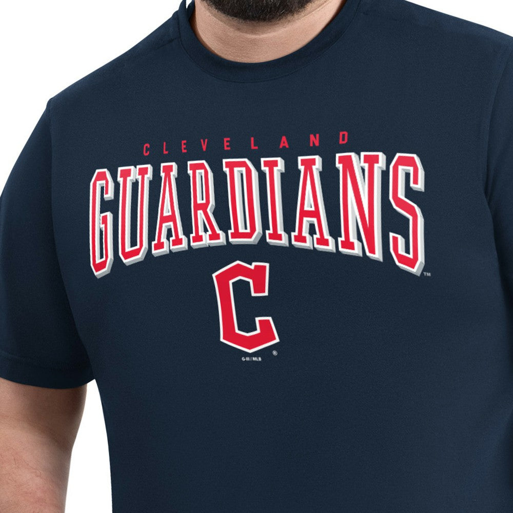 Cleveland Guardians G-III Sports by Carl Banks Adaptive Classic Team Spirit T-Shirt Navy