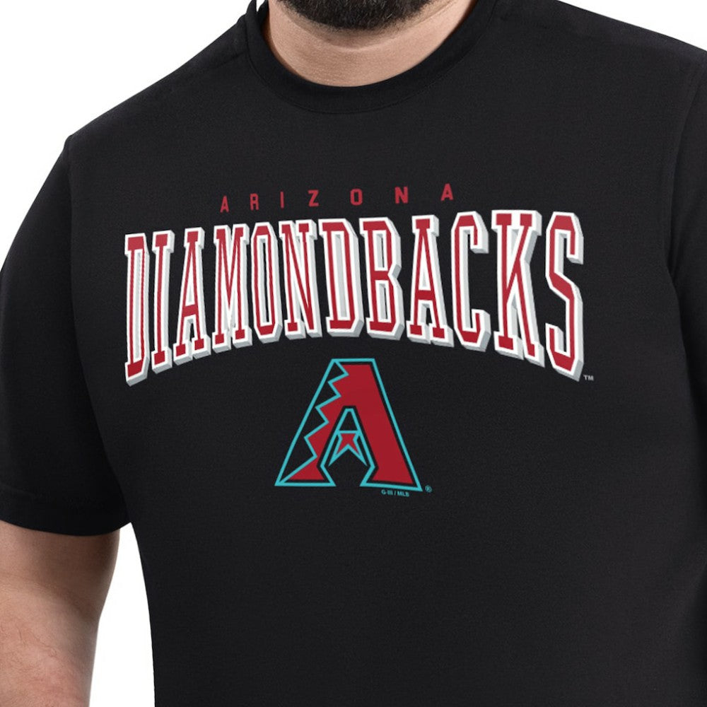 Arizona Diamondbacks G-III Sports by Carl Banks Adaptive Classic Team Spirit T-Shirt Black